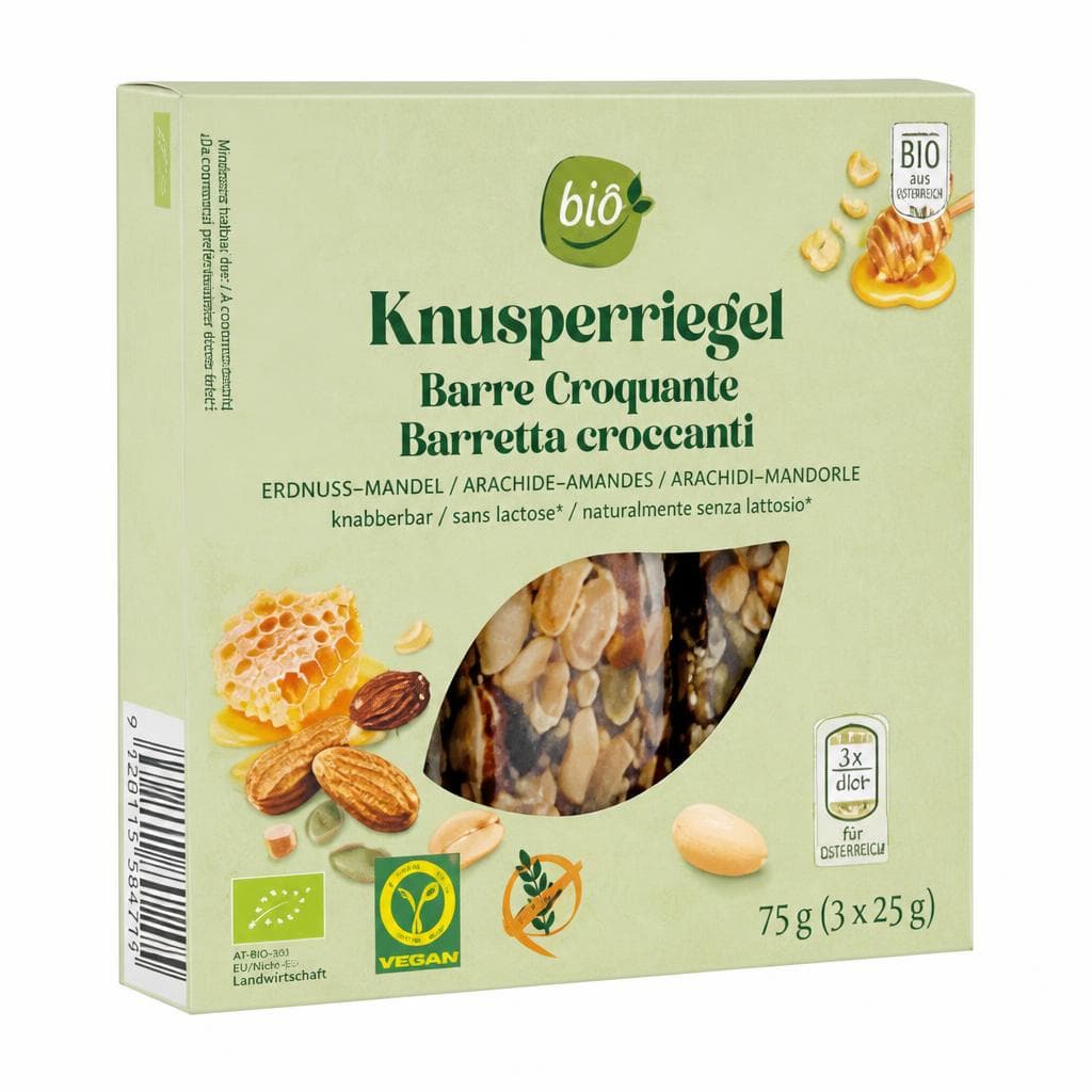 Bio-Knusperriegel, 75 g – Hofer