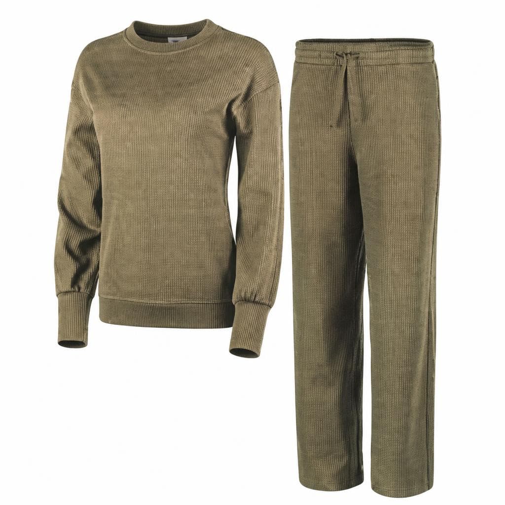 Palazzohose oder Pullover in Waffelpiqué Jasminella – Norma