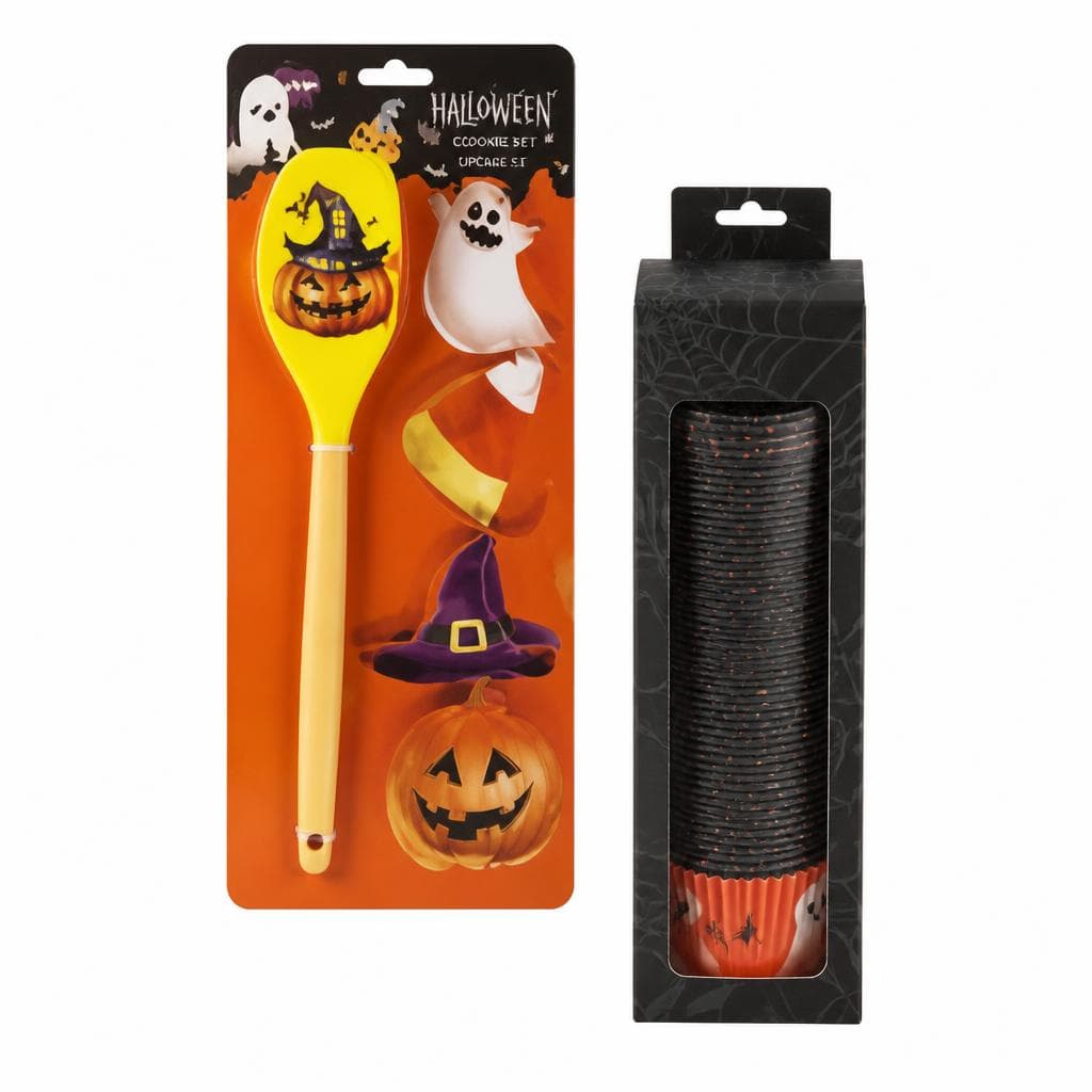 Halloween Cookie- oder Cupcake-Backset, 37-teilig – Maximarkt