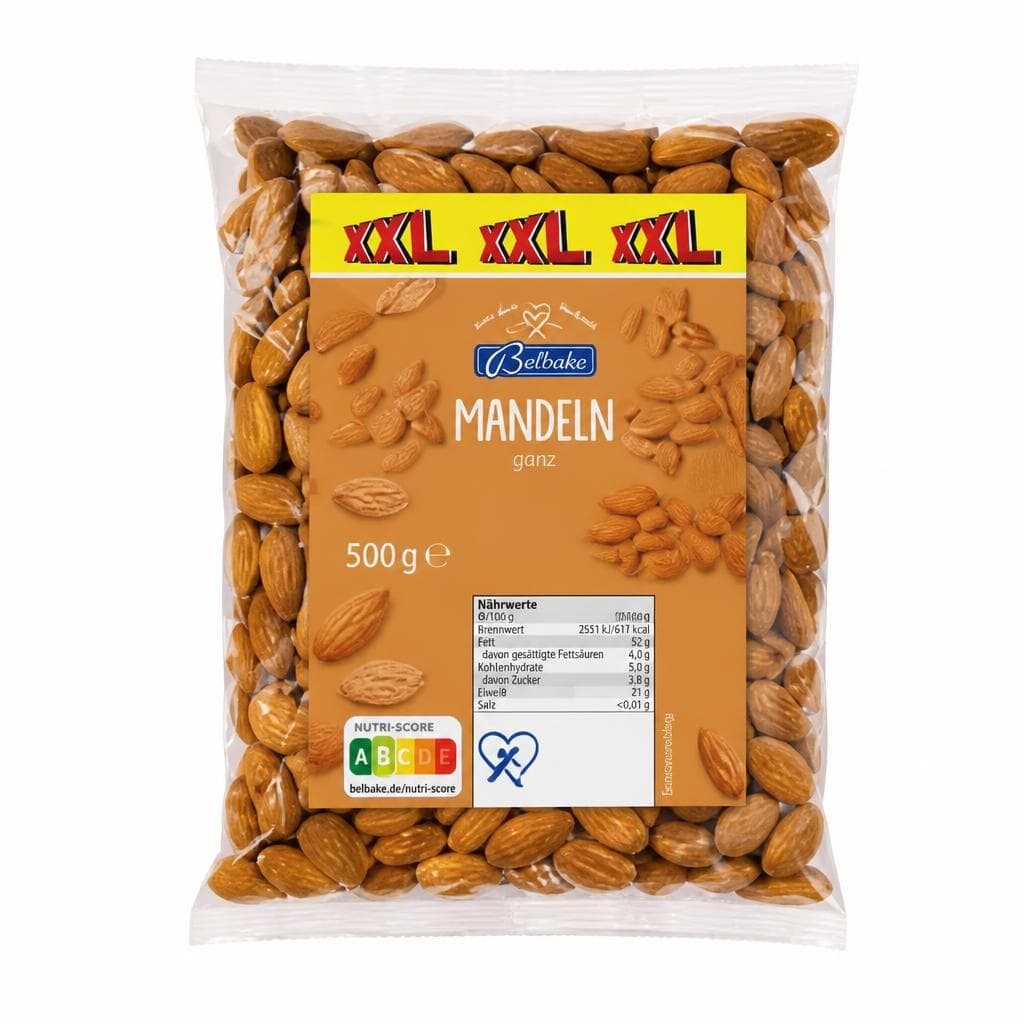 Mandeln ganz, 500 g Belbake – Lidl