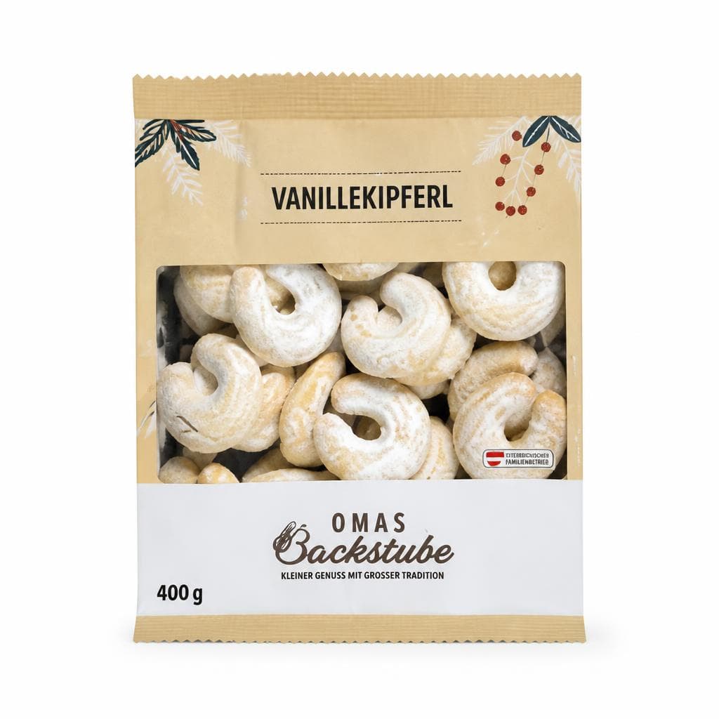 OMAS BACKSTUBE Vanillekipferl, 400 g – Lidl
