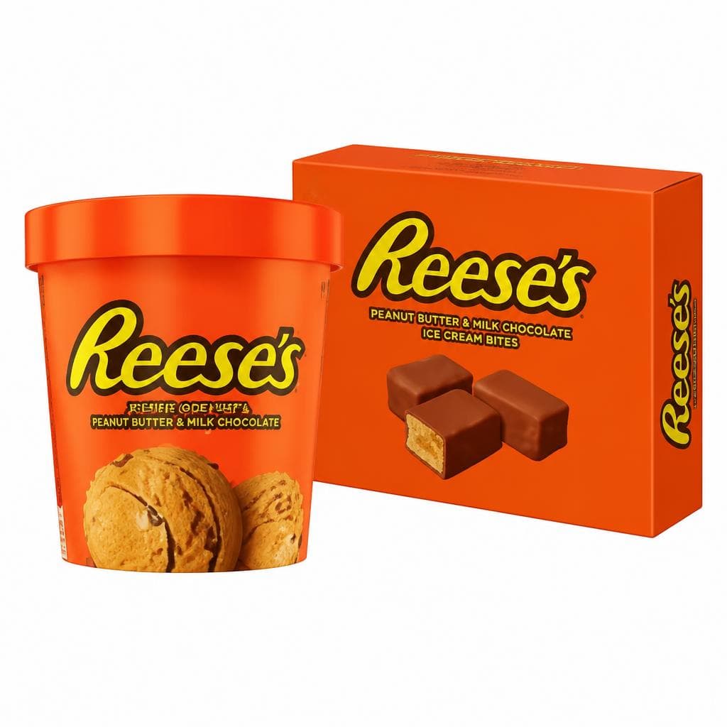 Reese's Peanut Butter & Milk Chocolate Ice Cream Cup oder 8 Peanut Butter & Milk Chocolate Ice Cream Bites, 224 ml – Maximarkt