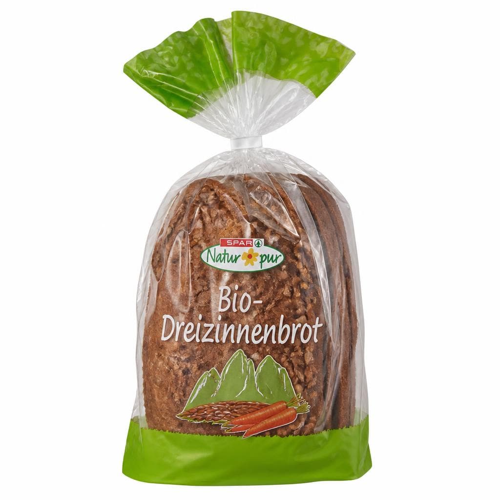 Bio-Dreizinnenbrot, 500 g Natur Pur – Spar