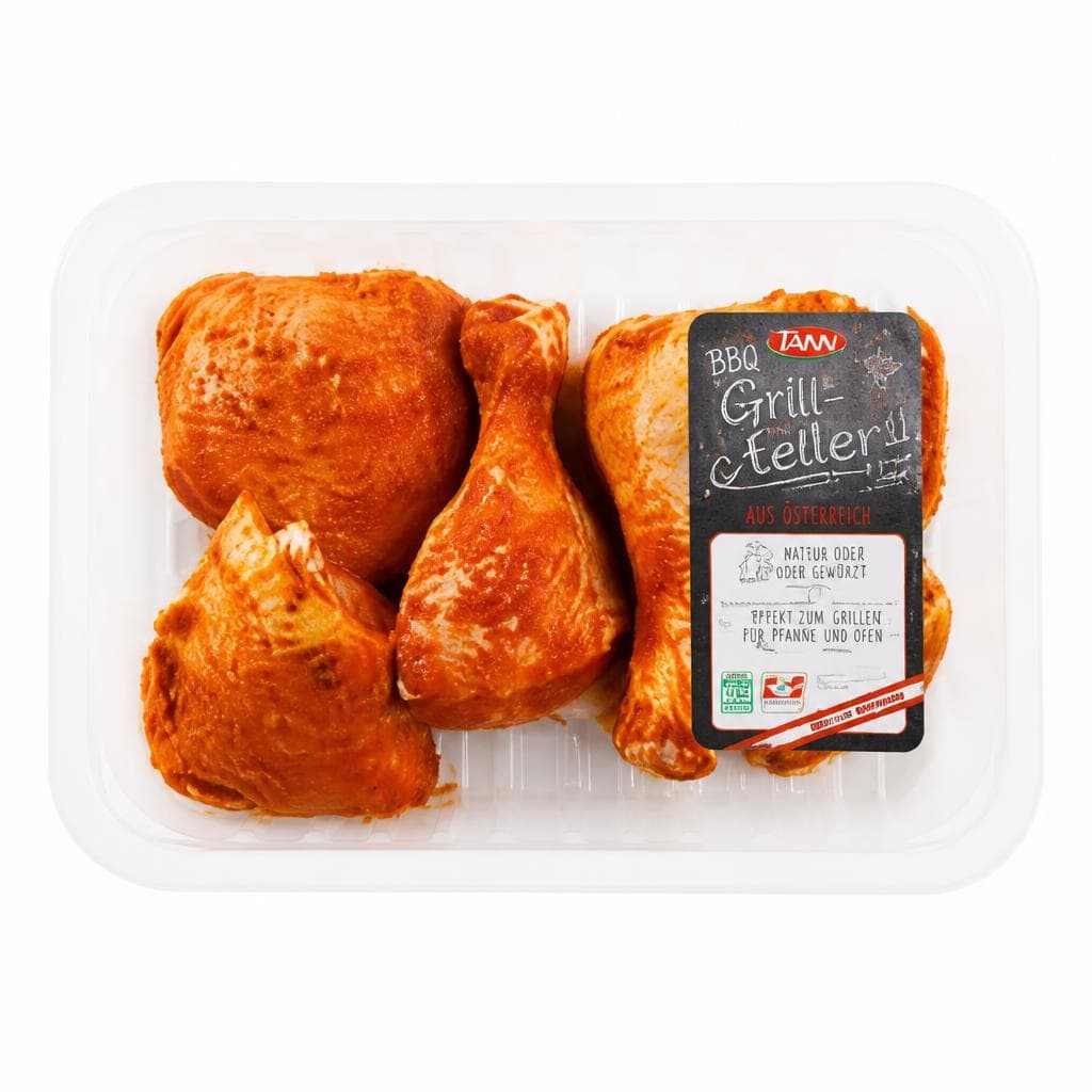 BBQ Hendl-Grillteller 600-g-Packung S-Budget Angebot bei Eurospar