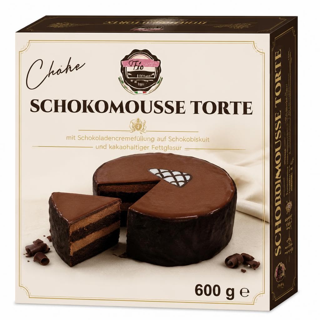 Le Torte Schoko-Pistazien oder Schokomousse Torte, 600-g-Packung Chiko – Spar