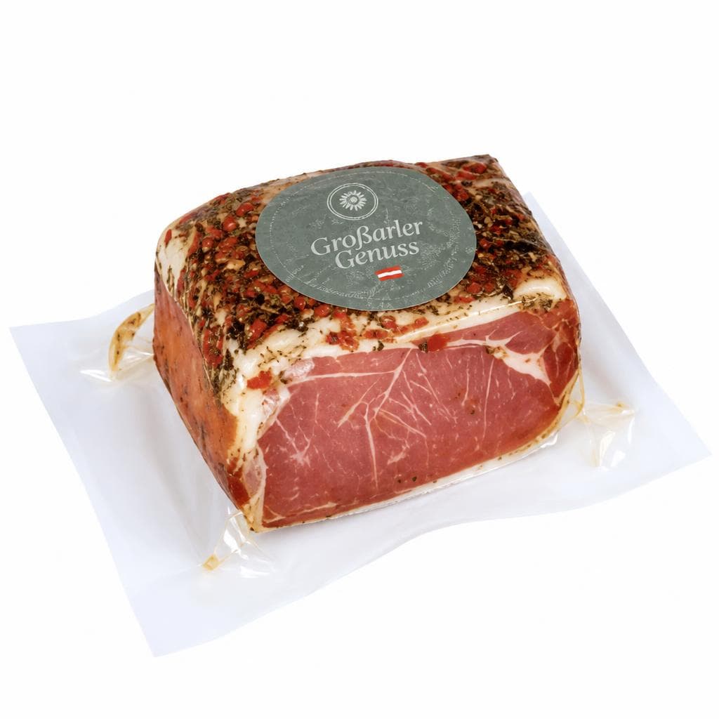 Bergkräuterspeck, ca. 400 g Großarler Genuss – Maximarkt
