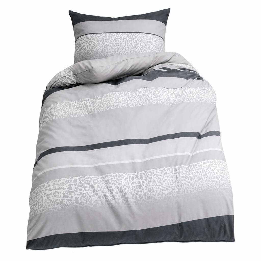 Baumwoll-Satin-Bettwäsche mit Zipp, 140 x 200 cm, 70 x 90 cm – Reiter