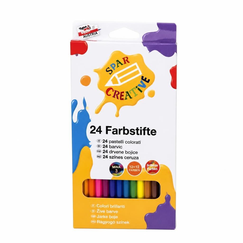 Farbstifte 24 Farben SPAR CREATIVE Angebot bei Maximarkt
