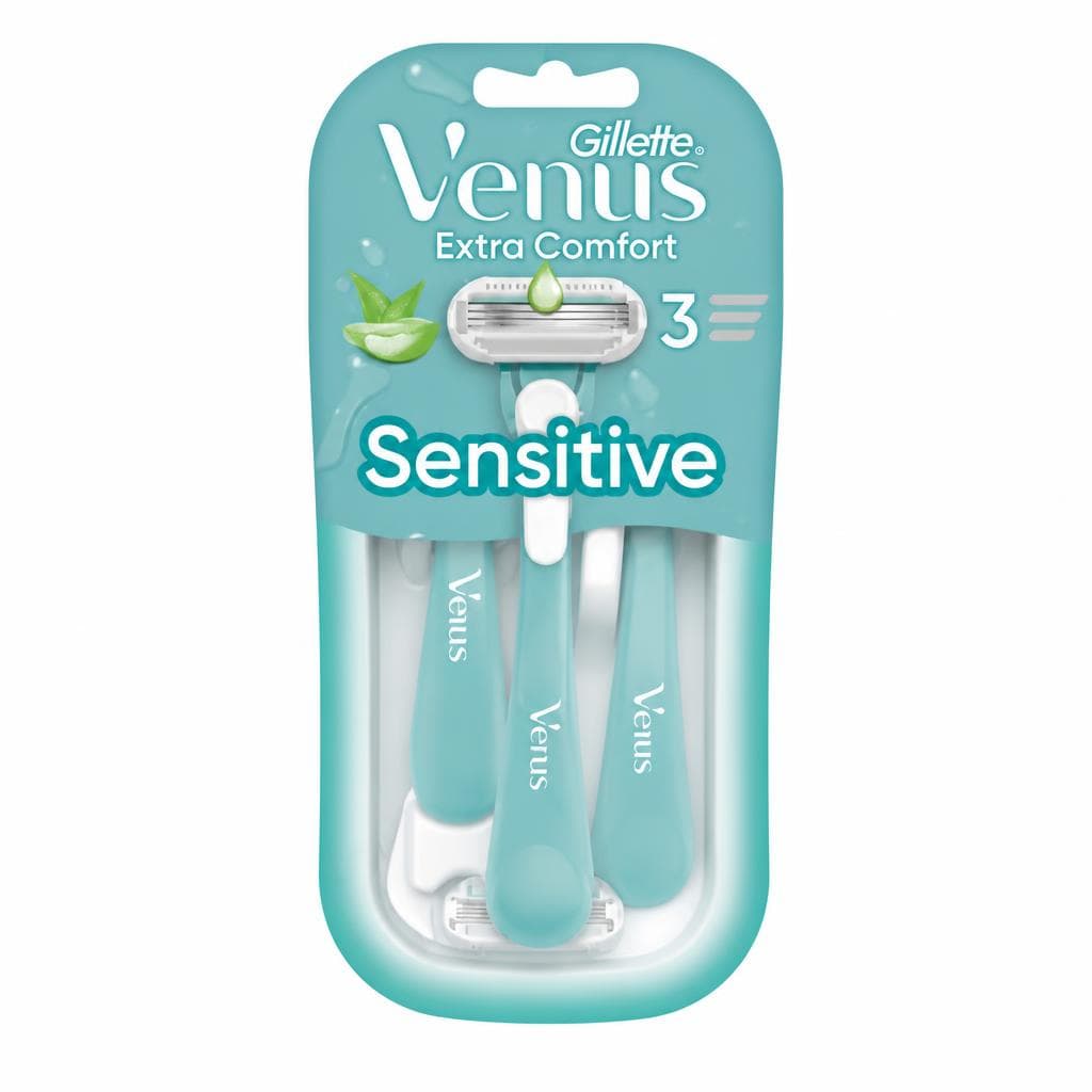 Gillette Venus Extra Comfort Einwegrasierer Sensitive, 3 Stk. – Dm
