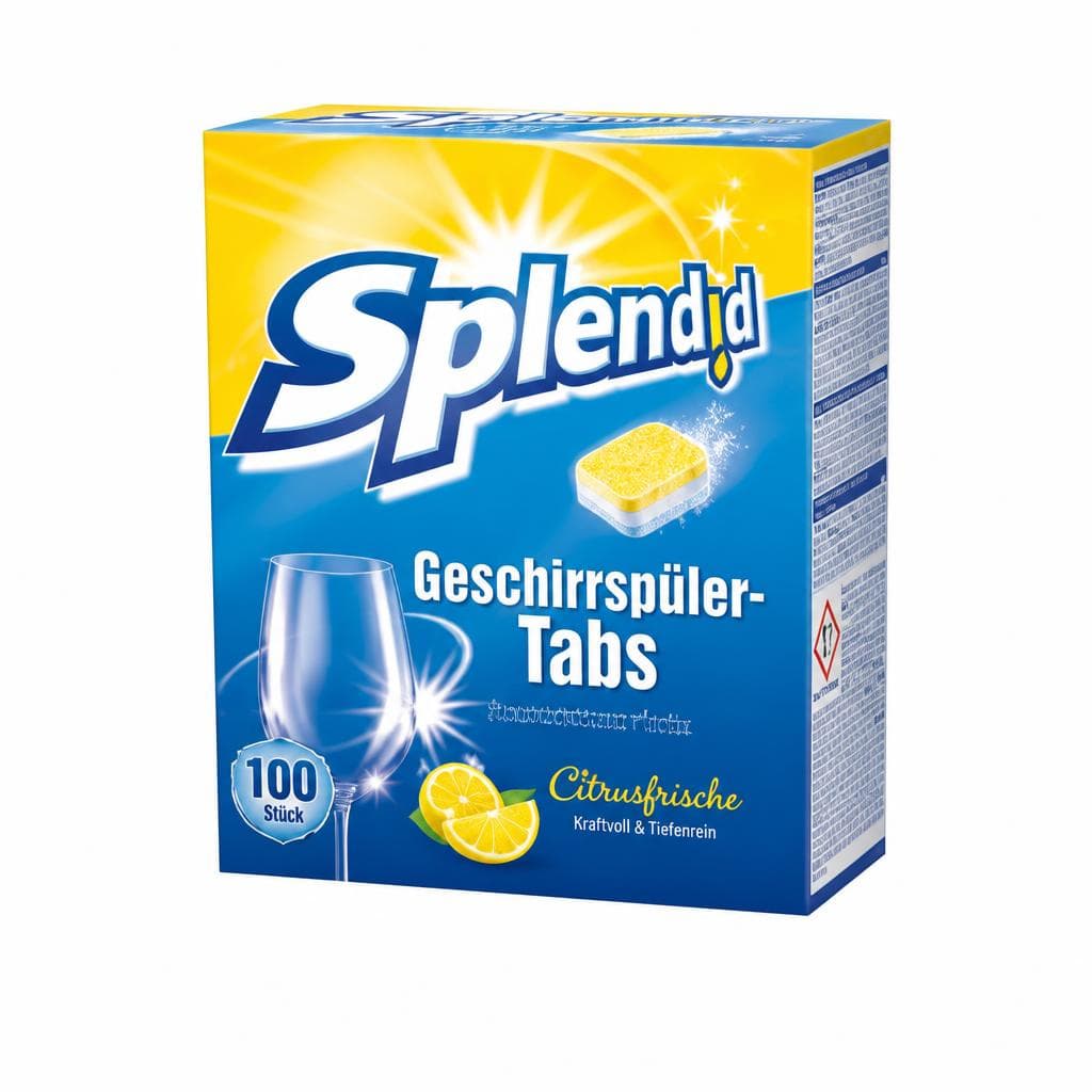 Geschirrspüler Tabs Citrus, 100 Stück Splendid – Maximarkt