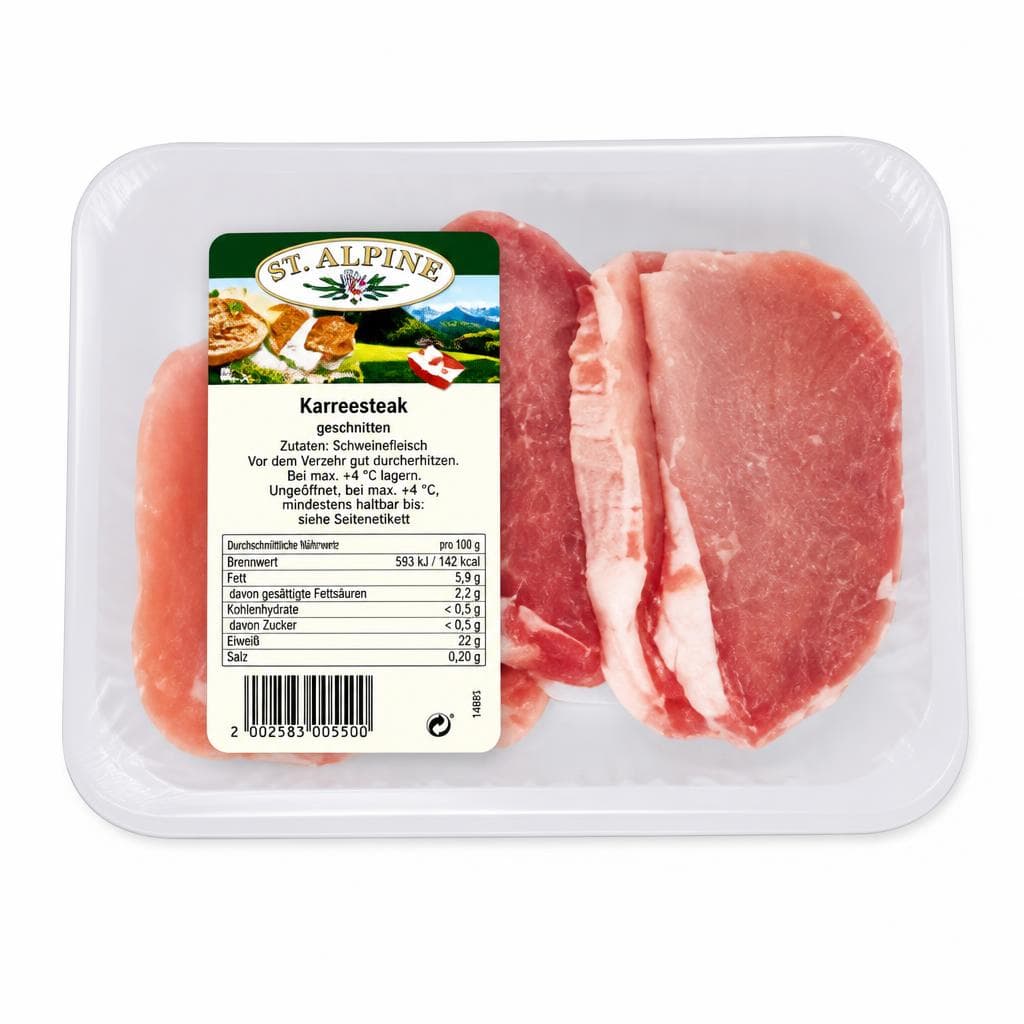 Karreesteak z. B. 500 g ST. ALPINE Angebot bei Norma