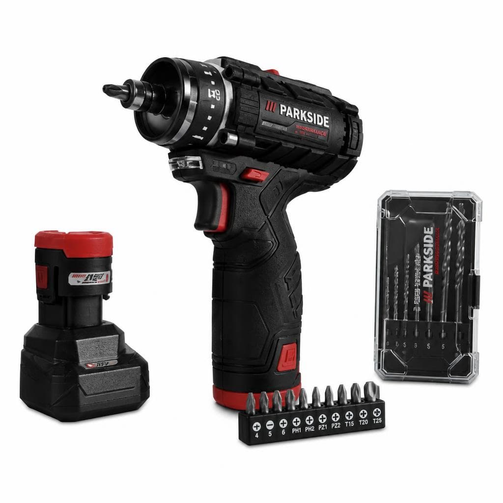 PARKSIDE PERFORMANCE Akku-Bohrschrauber-Starterset 12 V – Lidl
