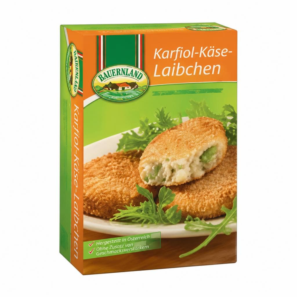 Karfiol-Käse-Laibchen, 300 g Bauernland – Penny