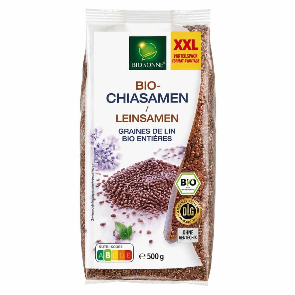 Bio-Chiasamen/Leinsamen XXL, 1 kg – Norma