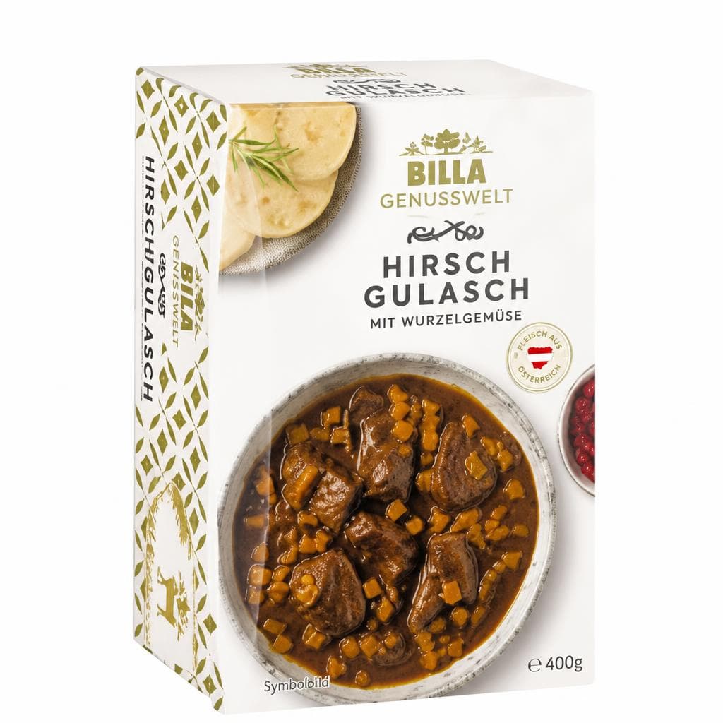 Hirschgulasch, 300 g Packung – Billa Plus