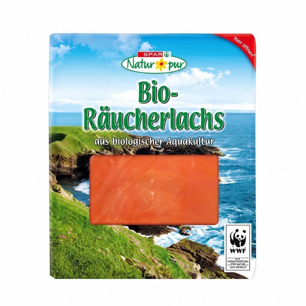 Bio-Räucherlachs, 100 g Natur Pur – Spar