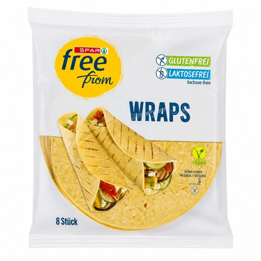 Wraps, 8 Stück, 208 g SPAR free from – Spar