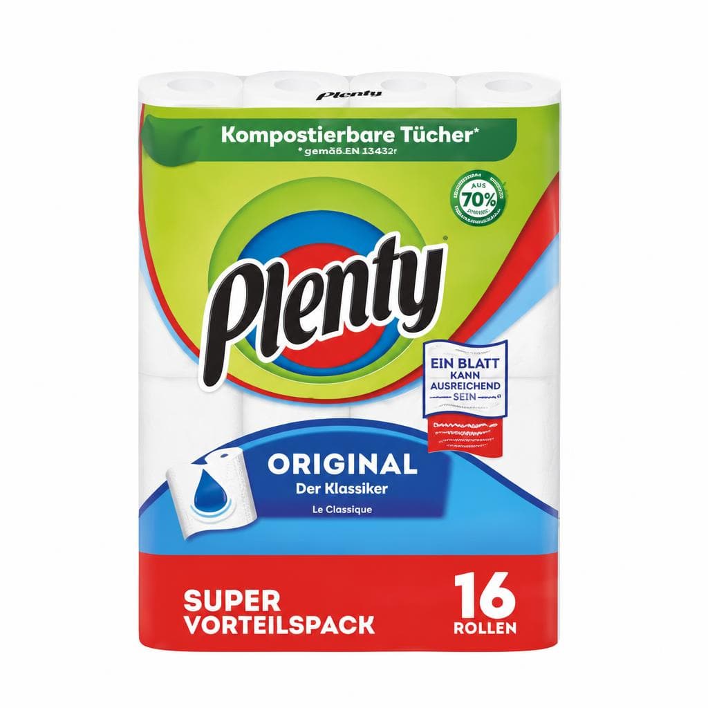 Plenty Küchenrolle 12er- oder 16er-Packung Angebot bei Interspar