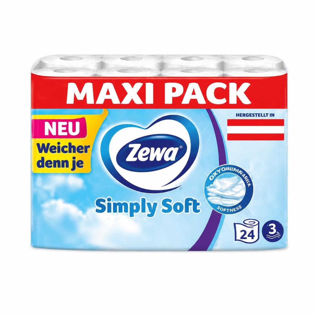 Toilettenpapier, 24 Rollen Zewa – Hofer