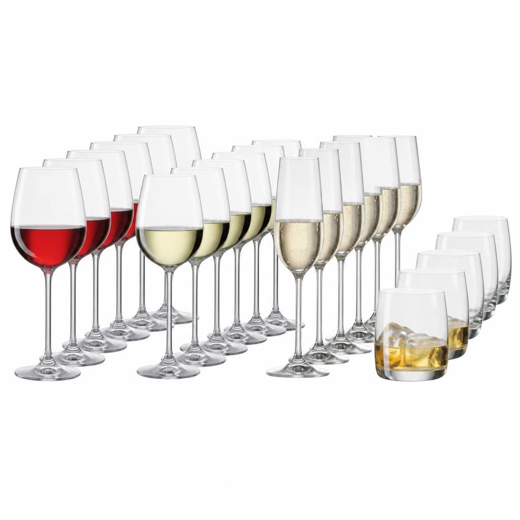 Wasserglas „Clara“, 6er Pack Bohemia Selection – Möbelix