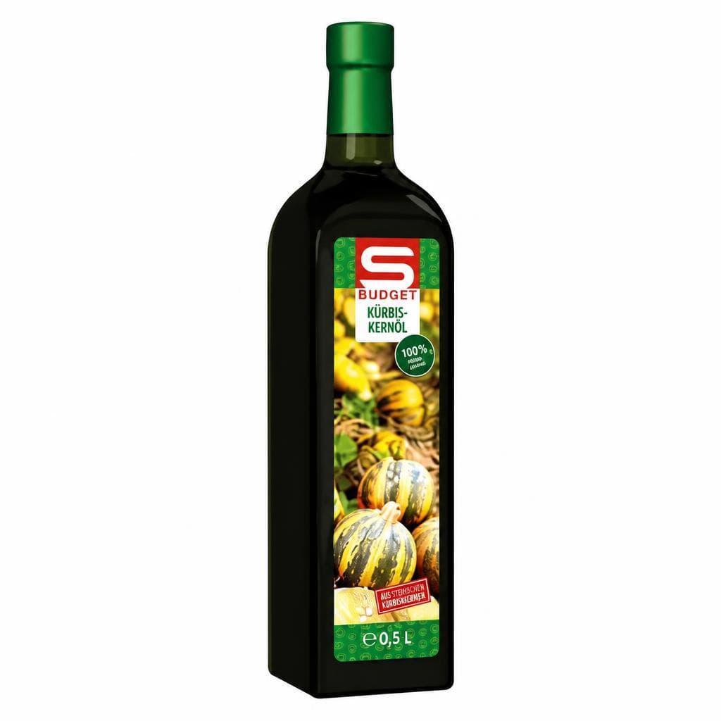 S-Budget Kürbiskernöl, 0,5 Liter – Spar
