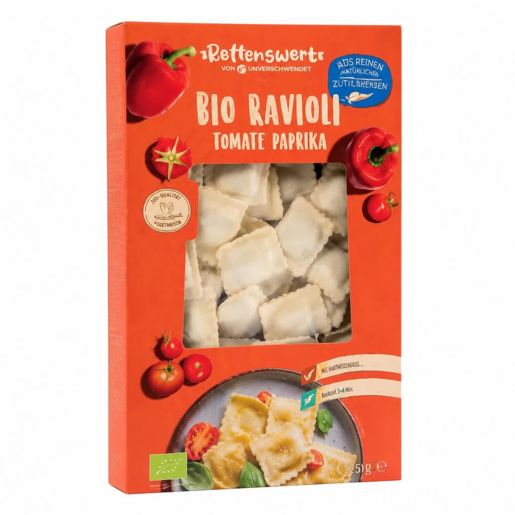Rettenswert Bio-Gefüllte Ravioli, 250 g – Hofer