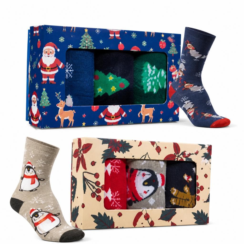 Erwachsenen Weihnachtssocken, 3er-Packung – Interspar