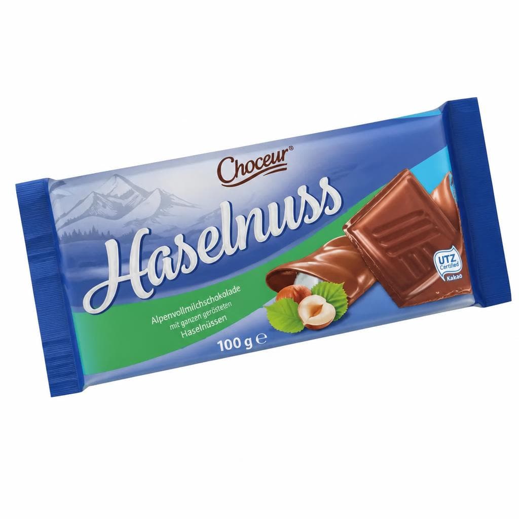 Haselnuss/Vollmilch, 100 g Choceur – Hofer
