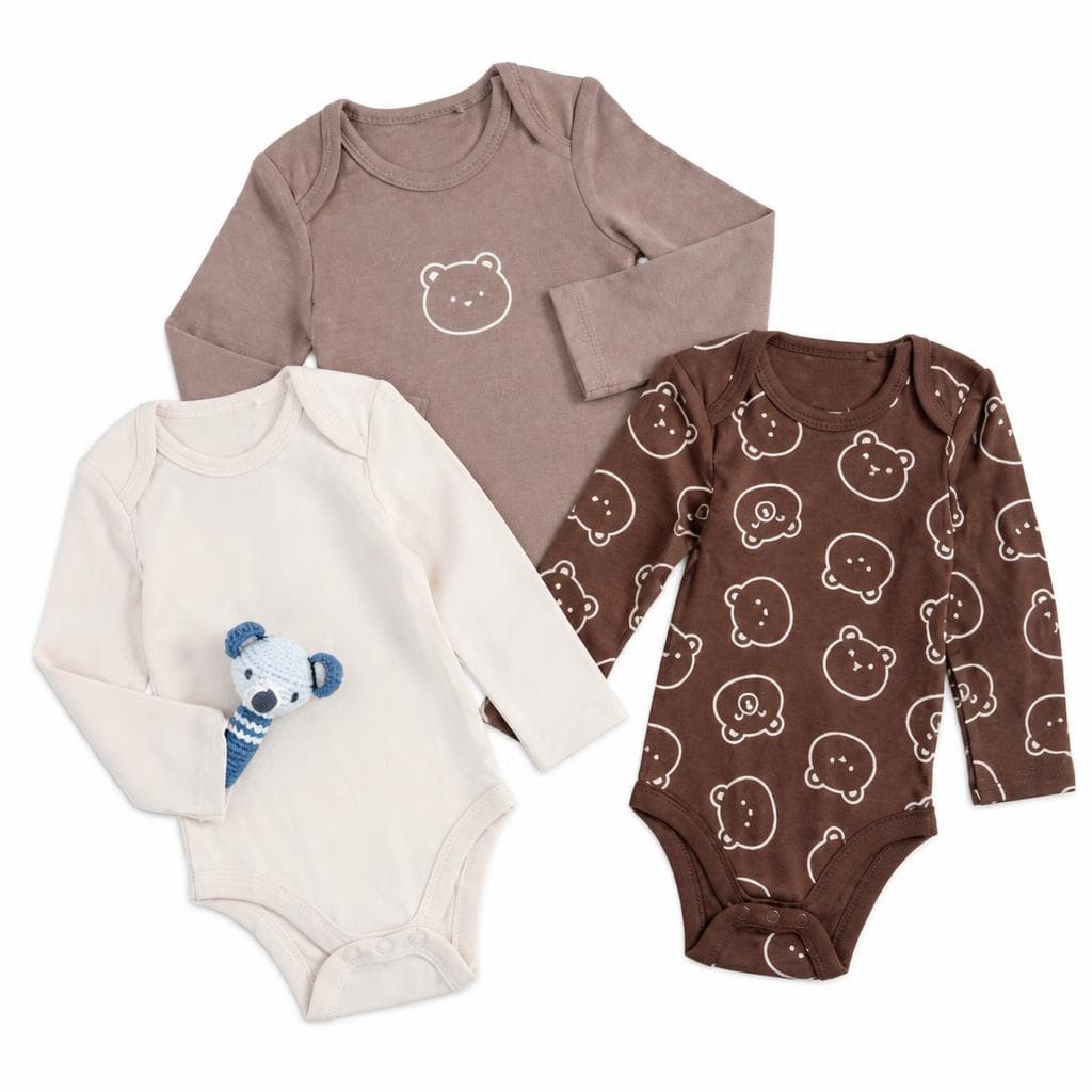 Lily & Dan Baby-Body, 3 Stück – Hofer