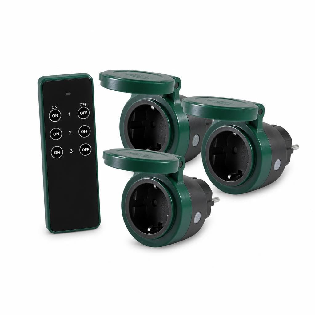 Funk-Steckdosen-Adapter 3er-Set Outdoor, 3er-Set Power X – Norma