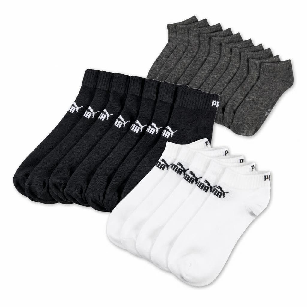 Sneaker-Socken oder Quarter-Socken 5er Packung, Größen: 39/42-43/46 PUMA Angebot bei Penny