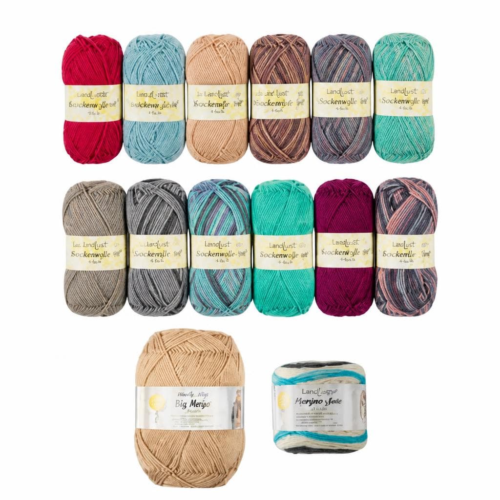 Woll-Sortiment Sockenwolle 4er-Pkg, je 50 g Angebot bei Penny