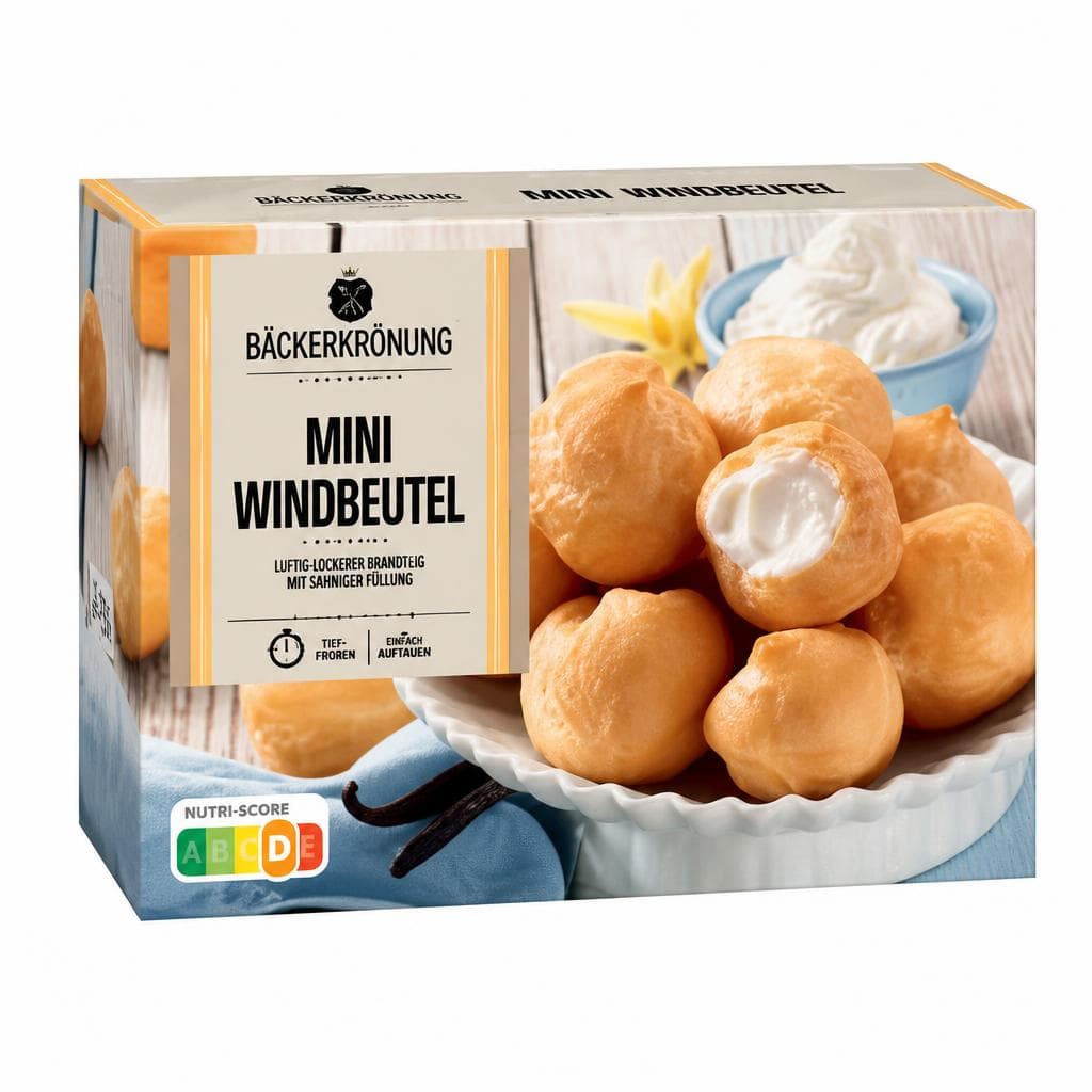 Bäckerkrönung Mini-Windbeutel, 250 g – Penny