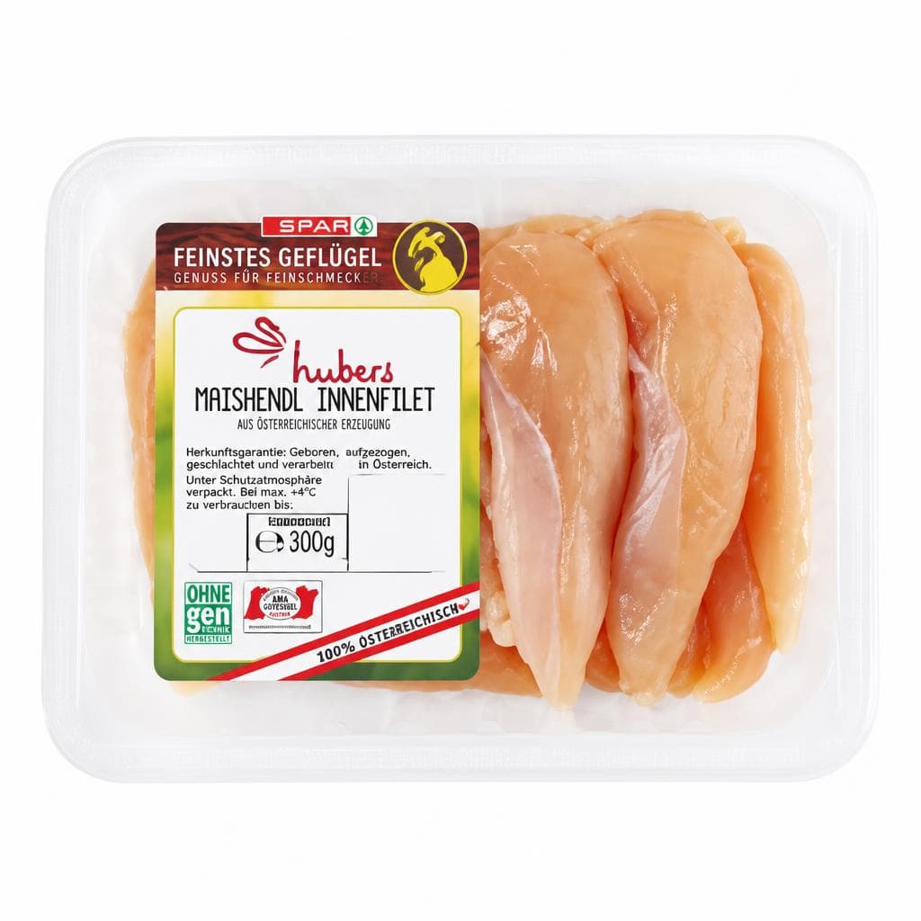 Feinstes Geflügel Hendl-Innenfilet, 300 g – Eurospar