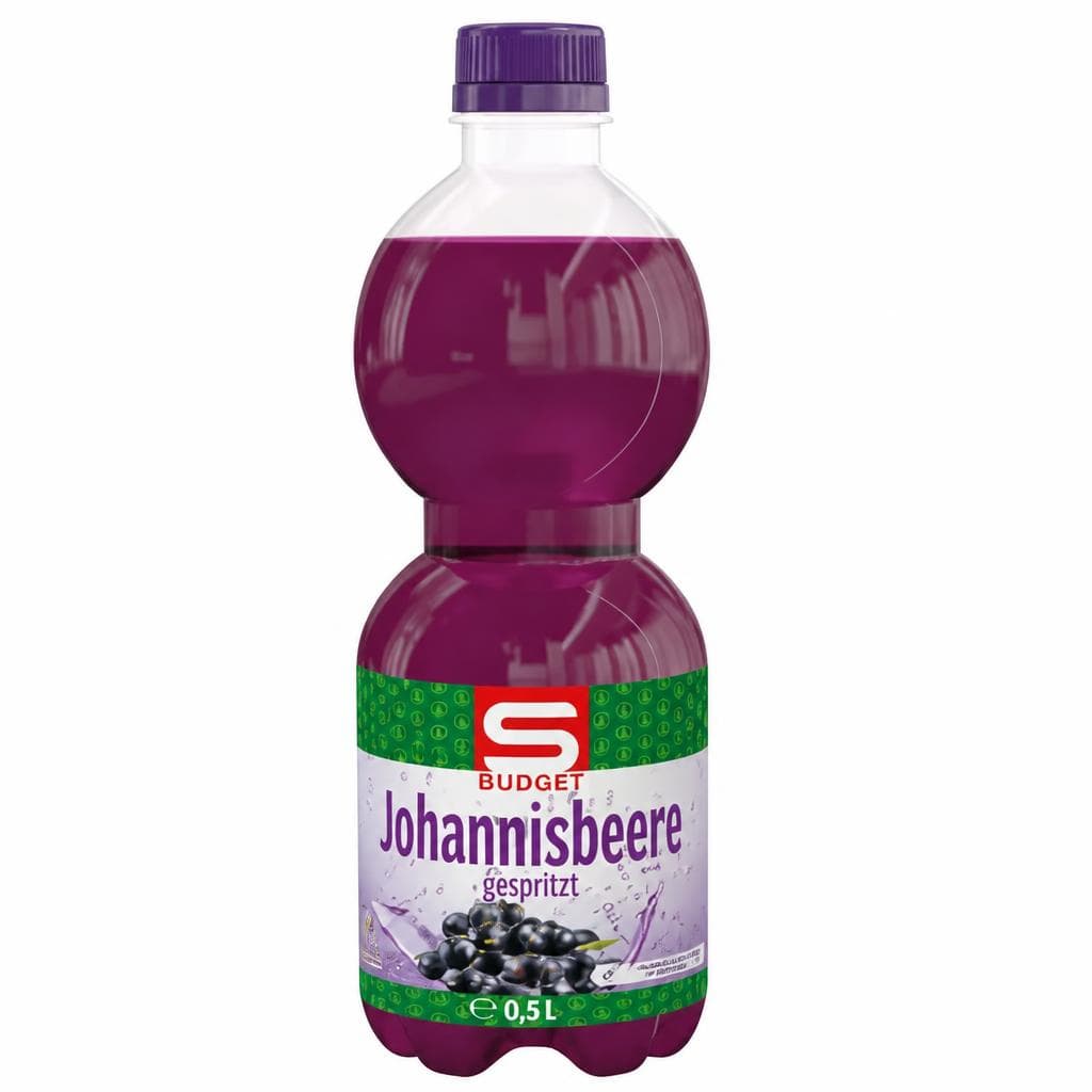 S-Budget Johannisbeer gespritzt, 0,5 Liter – Spar
