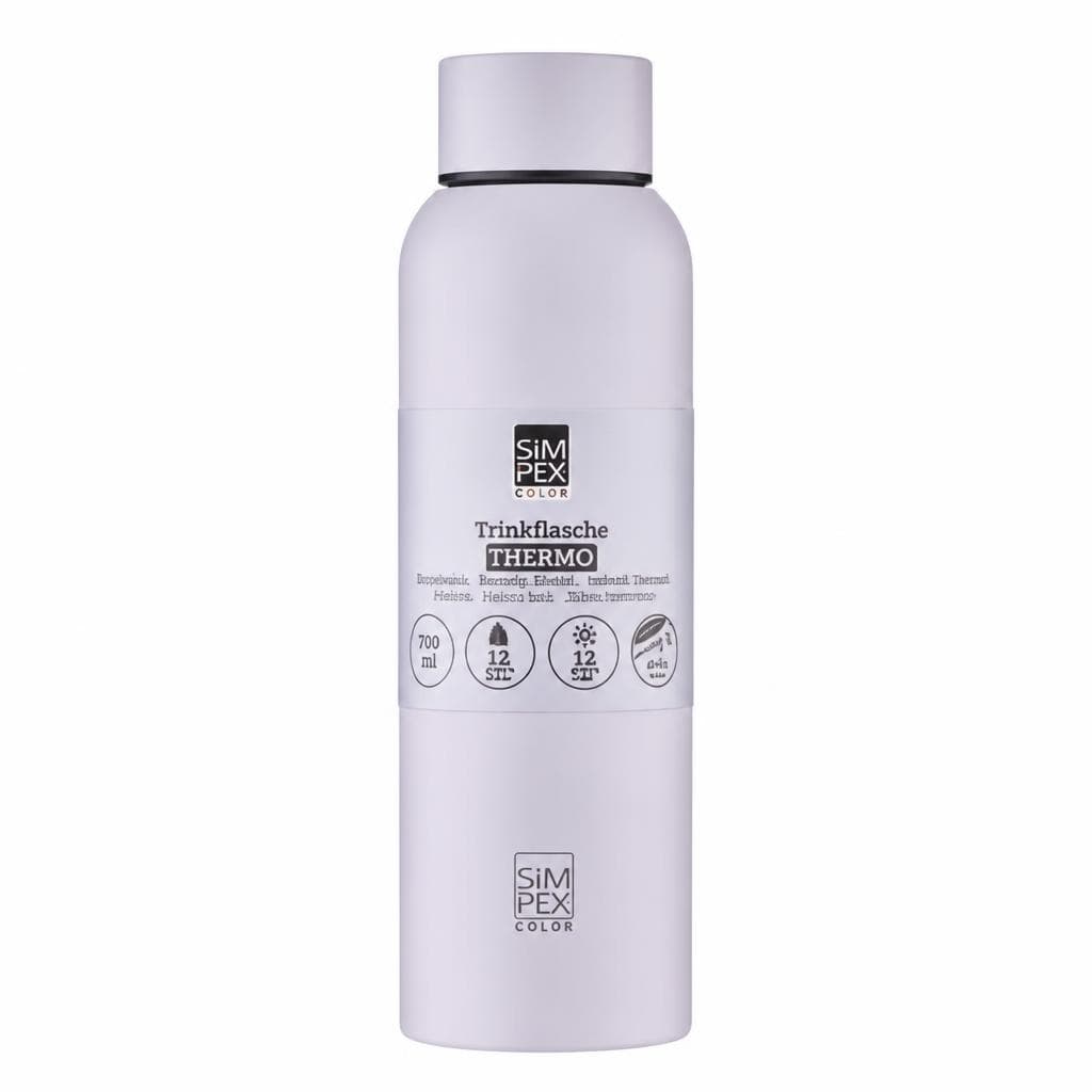 SIMPEX COLOR Thermo Trinkflasche, 520 ml oder 700 ml – Eurospar