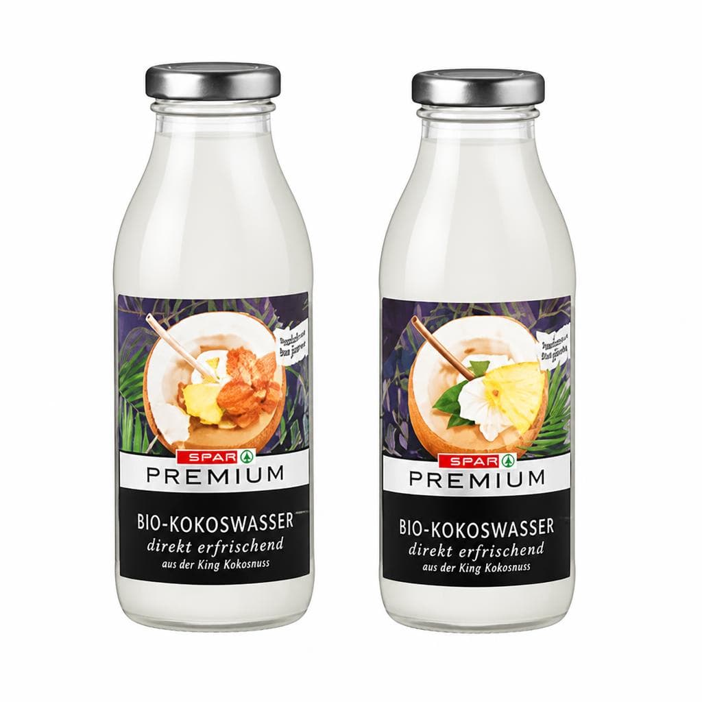 Bio-Kokoswasser oder Bio-Kokoswasser mit Ananas, 0,35-lt.-Flasche SPAR PREMIUM – Spar