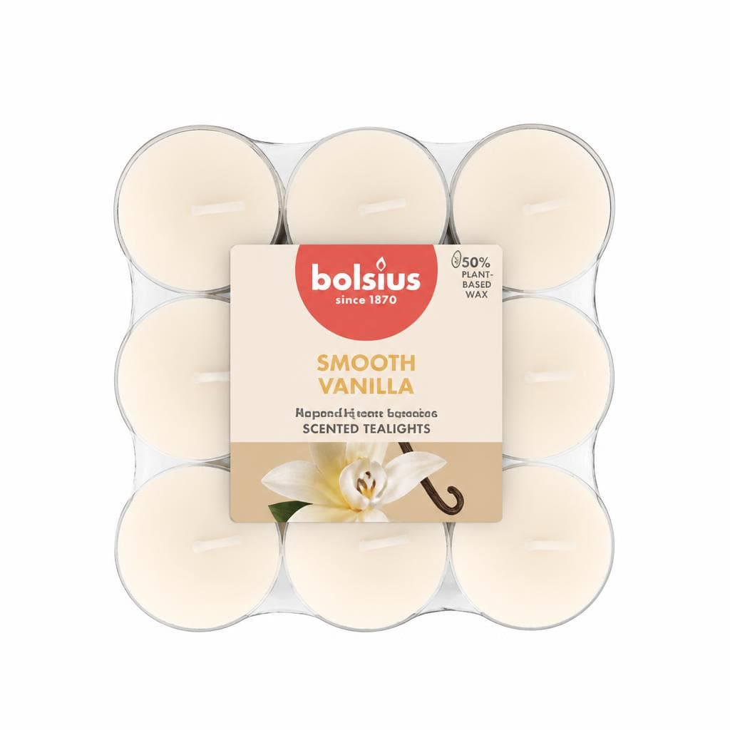 Bolsius Duft-Teelichte Clear Cup True Scents, 18er-Pack – Müller