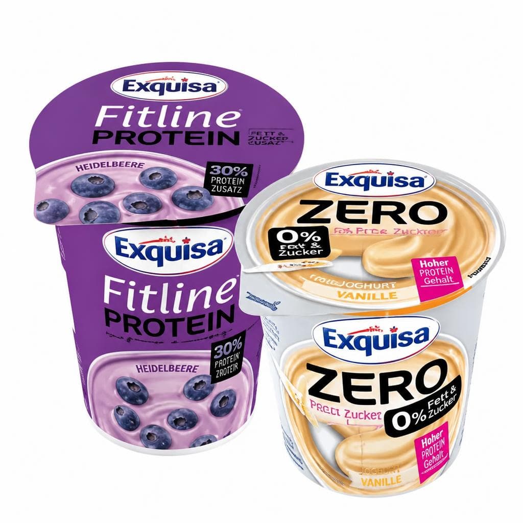 Exquisa Quark Joghurt Creme Zero oder Fitline Protein 400 g Angebot bei Lidl