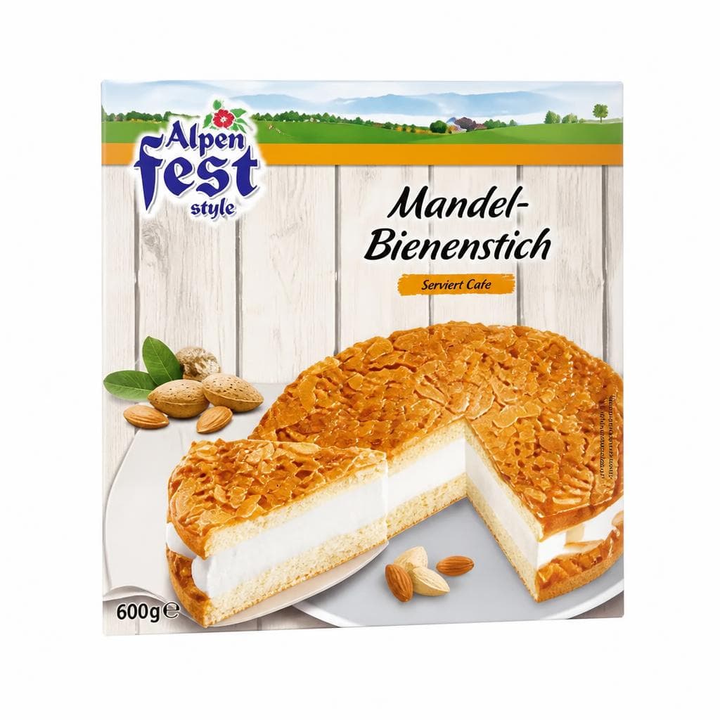 Alpenfeststyle Mandel-Bienenstich, 600 g – Lidl