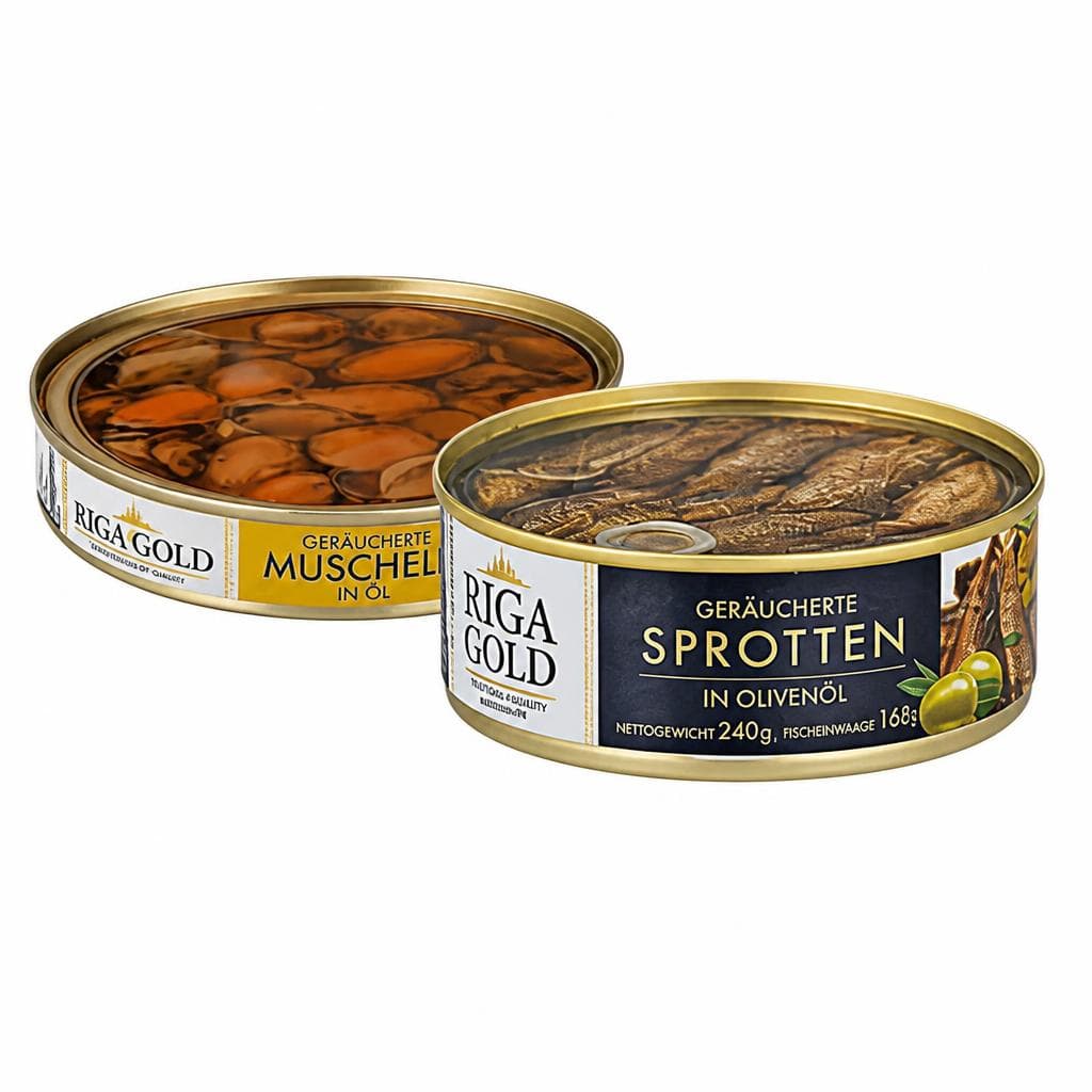 Fischspezialität, 120 g / 240 g Riga Gold – Norma