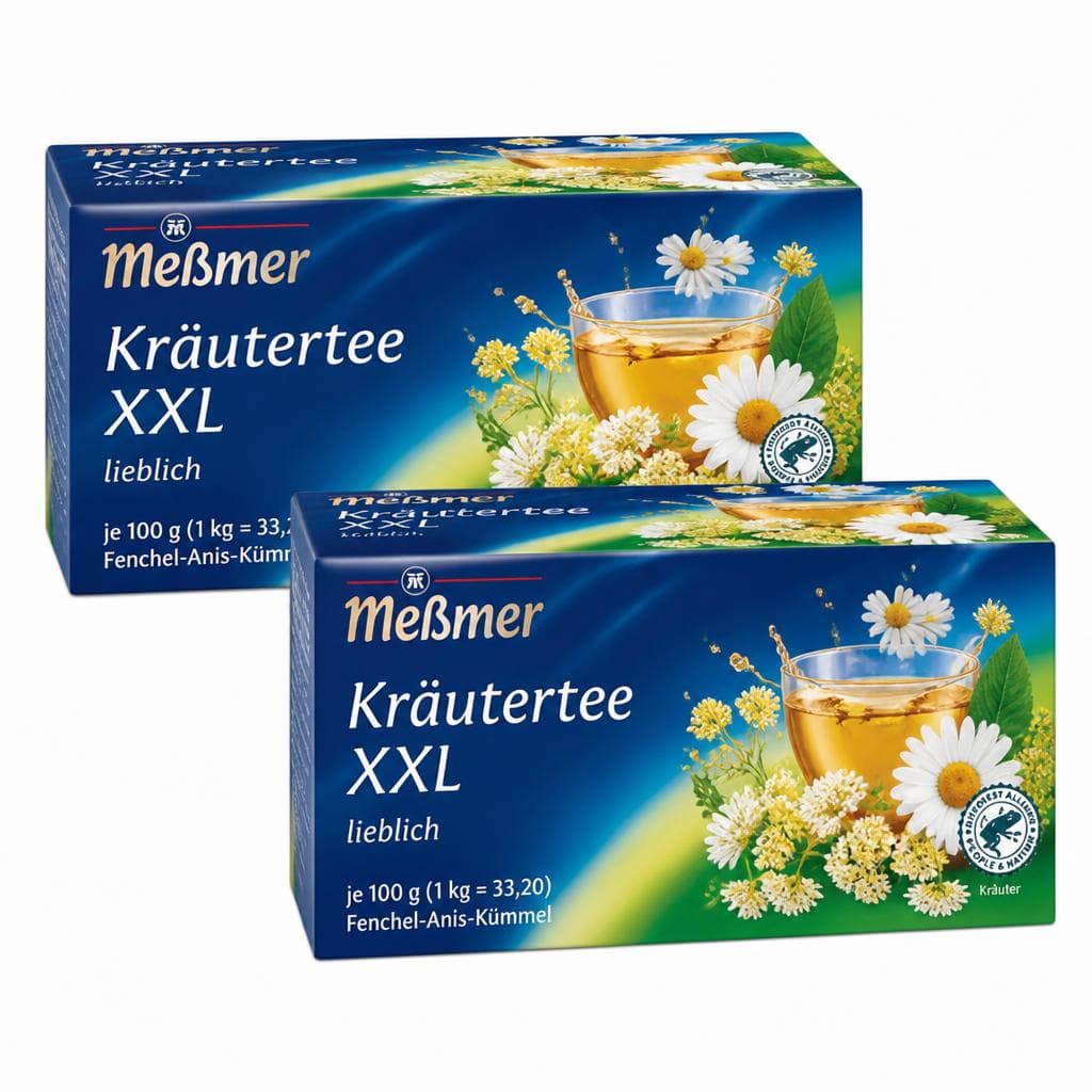 Meßmer Kräutertee XXL, 50 Aufgussbeutel – Norma