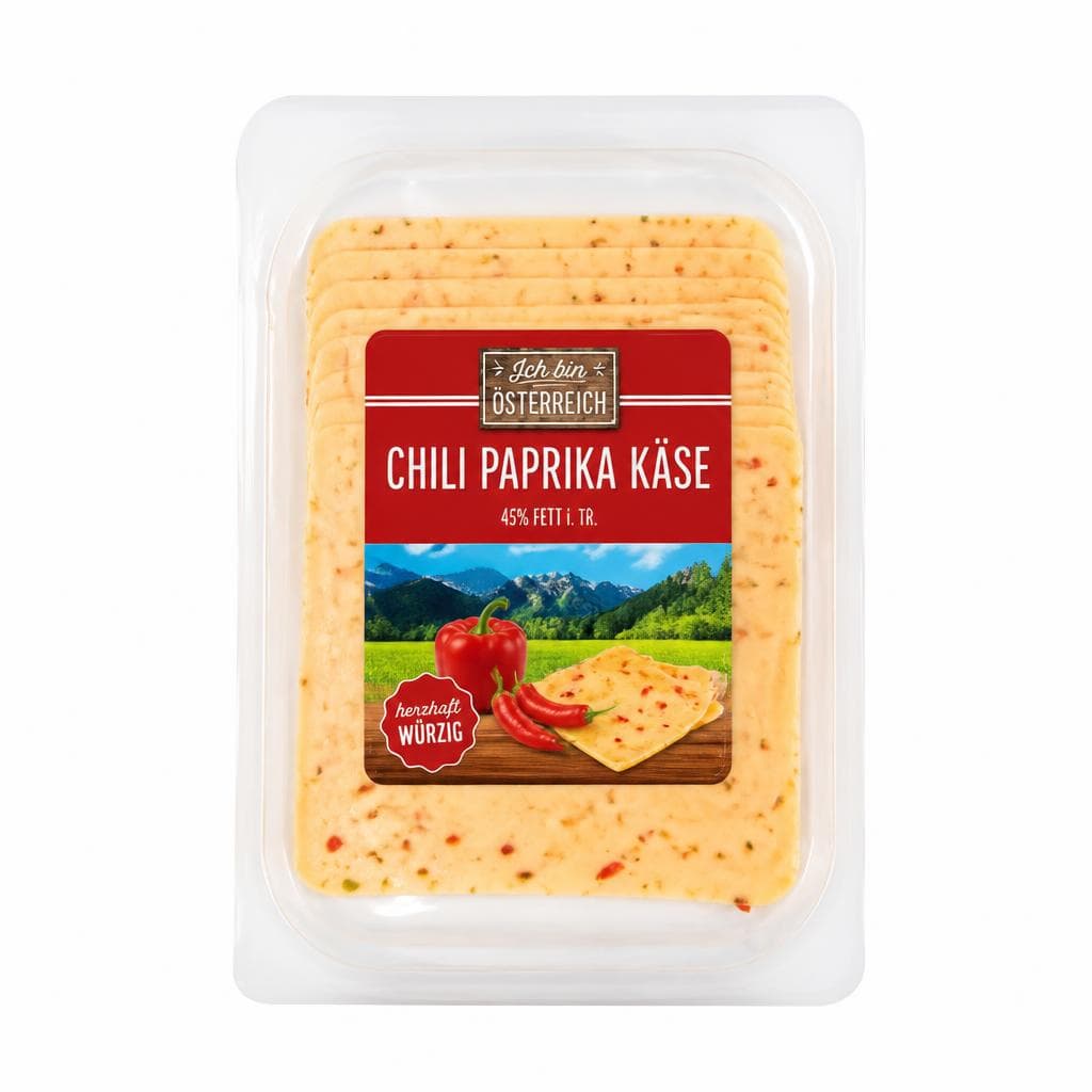 Chili-Paprika-Käse-Scheiben, 150 g – Penny