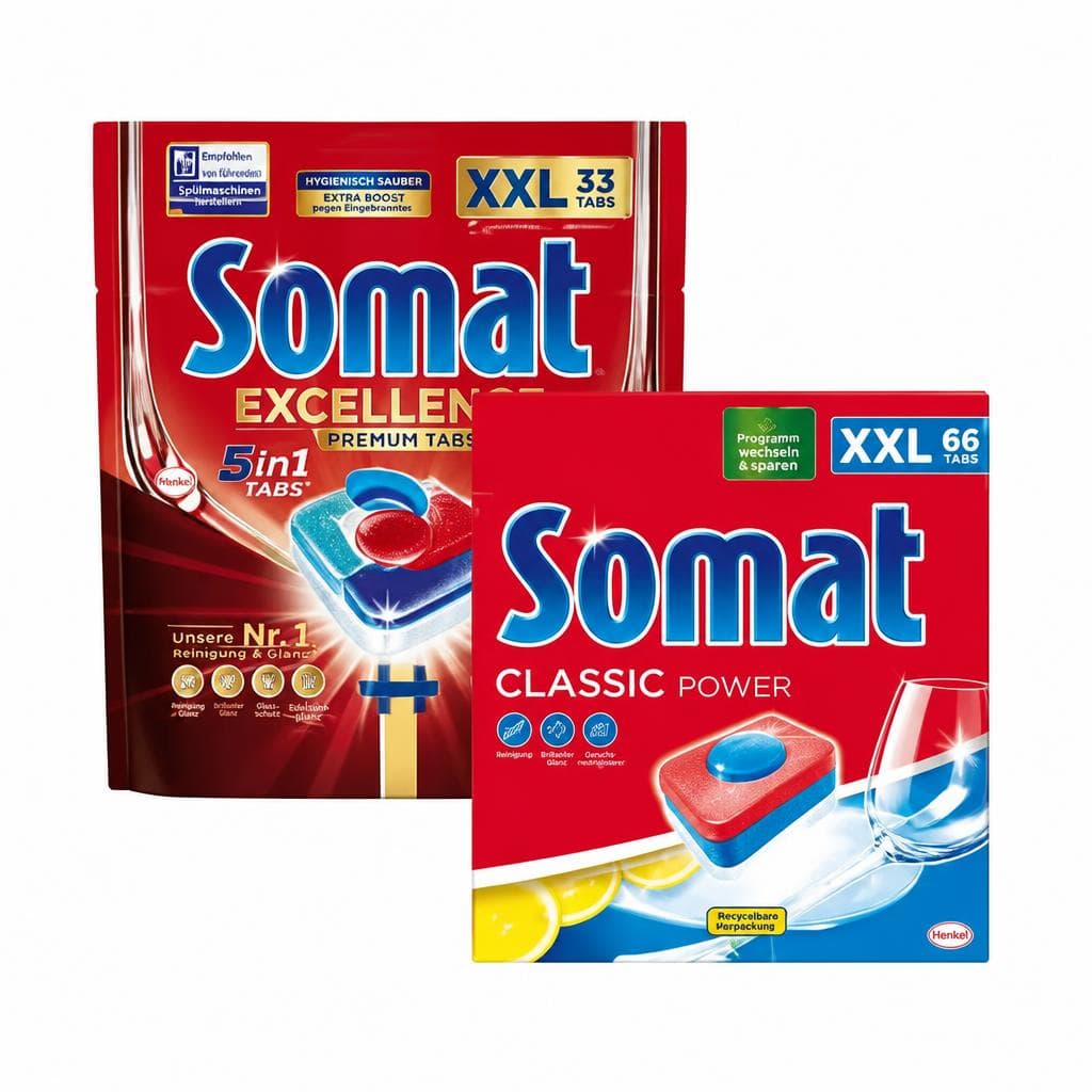 Somat Geschirrspültabs oder -pulver, 40-125 WG – MPREIS
