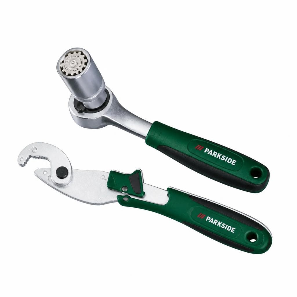Ratsche mit Steckschlüssel/Universal-Spannschlüssel-Set, 2-teilig PARKSIDE – Lidl