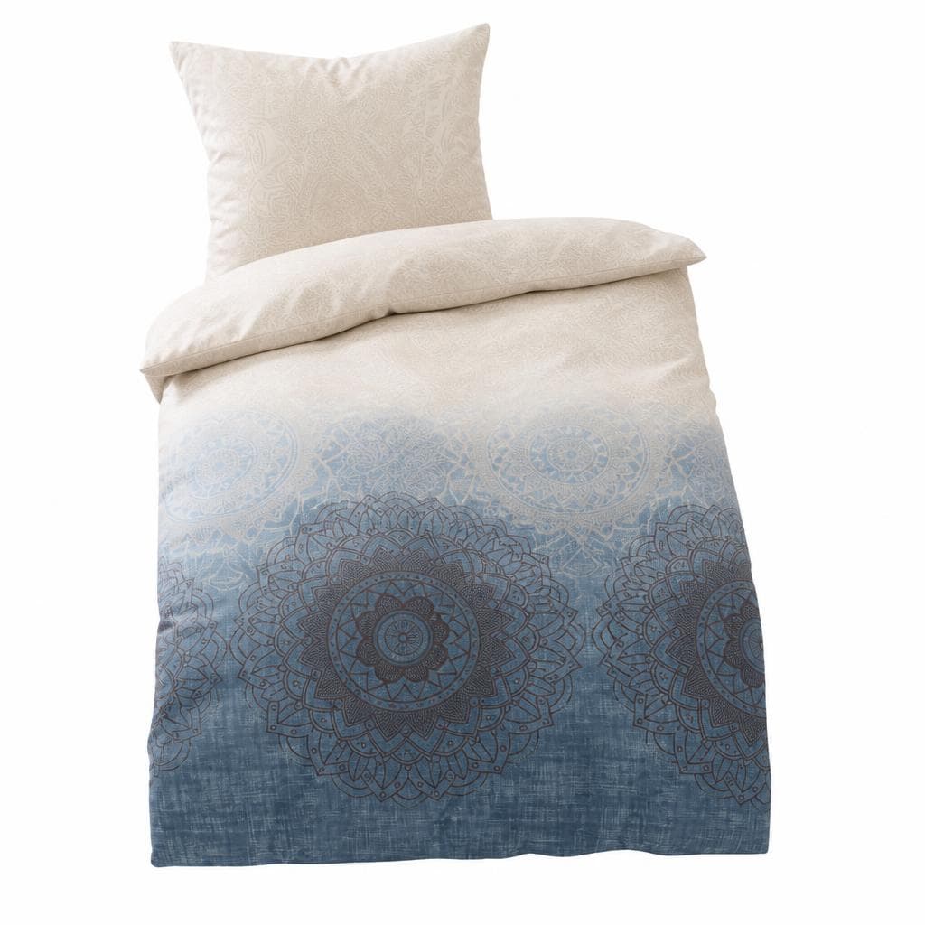 Baumwoll-Satin Bettwäsche mit Zipp, 140 x 200 cm, 70 x 90 cm – Reiter