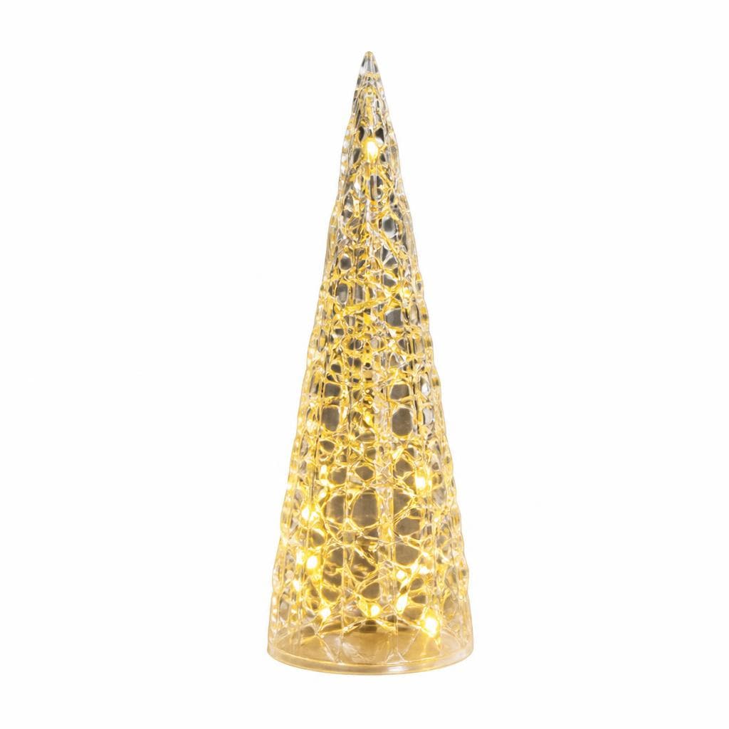 Mini-LED-Kristallleuchte Tanne, ca. 6,5 x 8 cm I-Glow – Norma