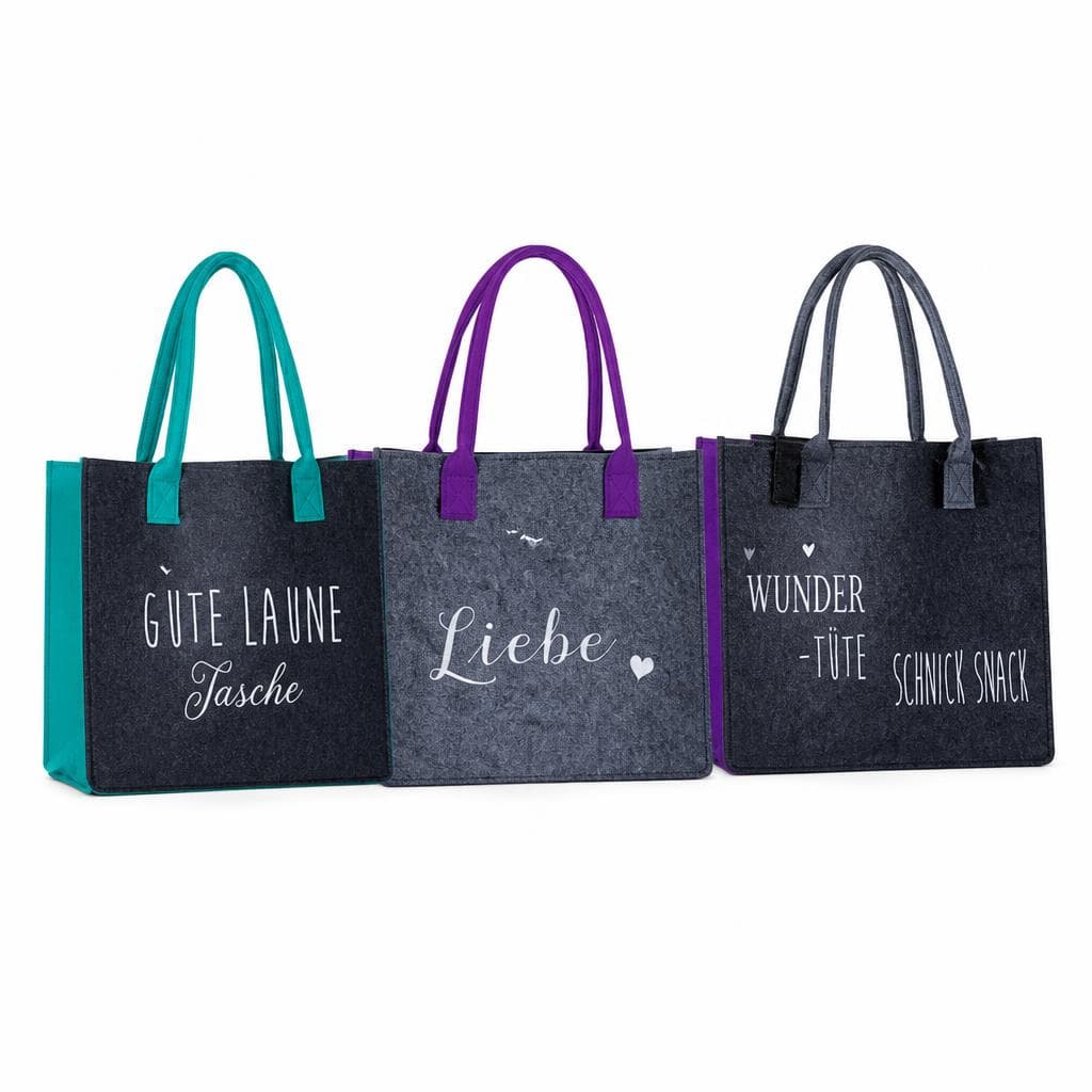 Tasche in Filzoptik, ca. 35 x 20 x 30 cm CASA ROYALE – Norma