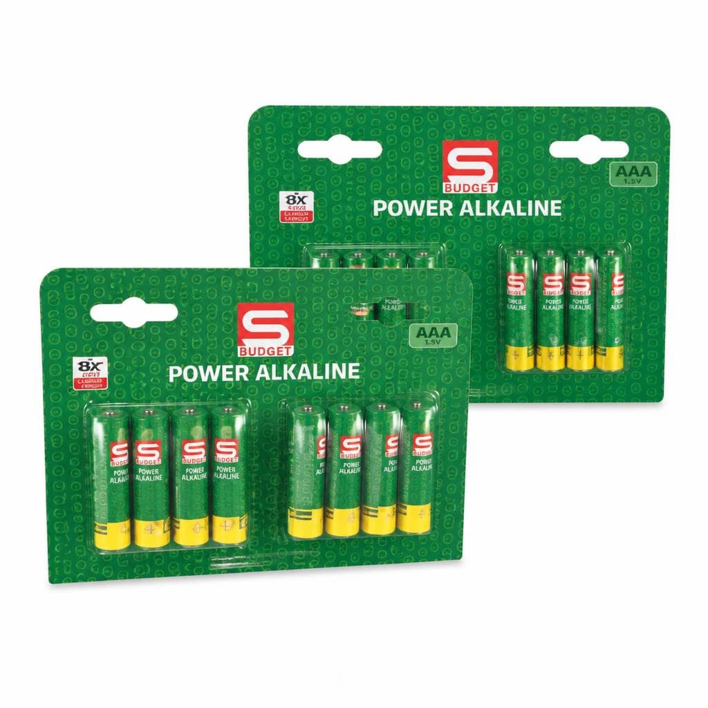 S-Budget Batterien Power Alkaline, 8 Stück – Maximarkt