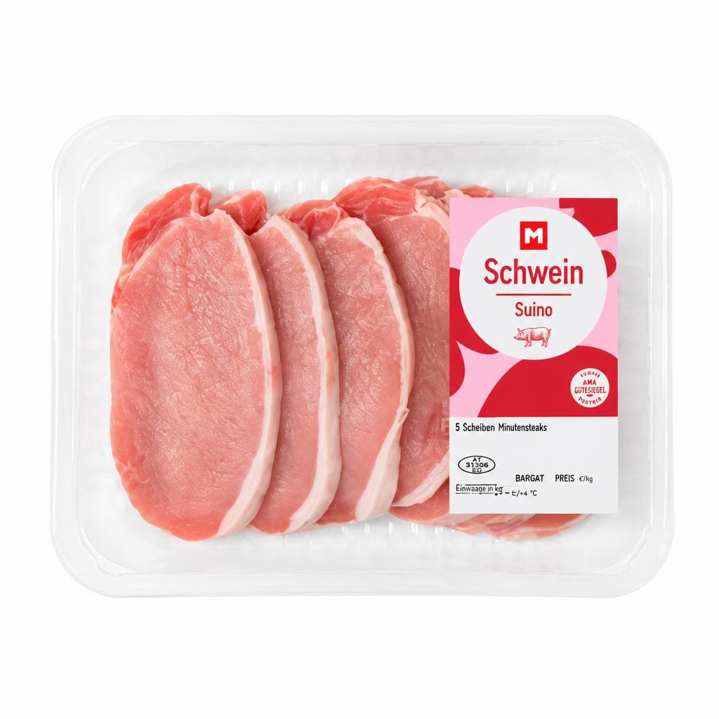M Schwein Minutensteaks, 500 g – MPREIS